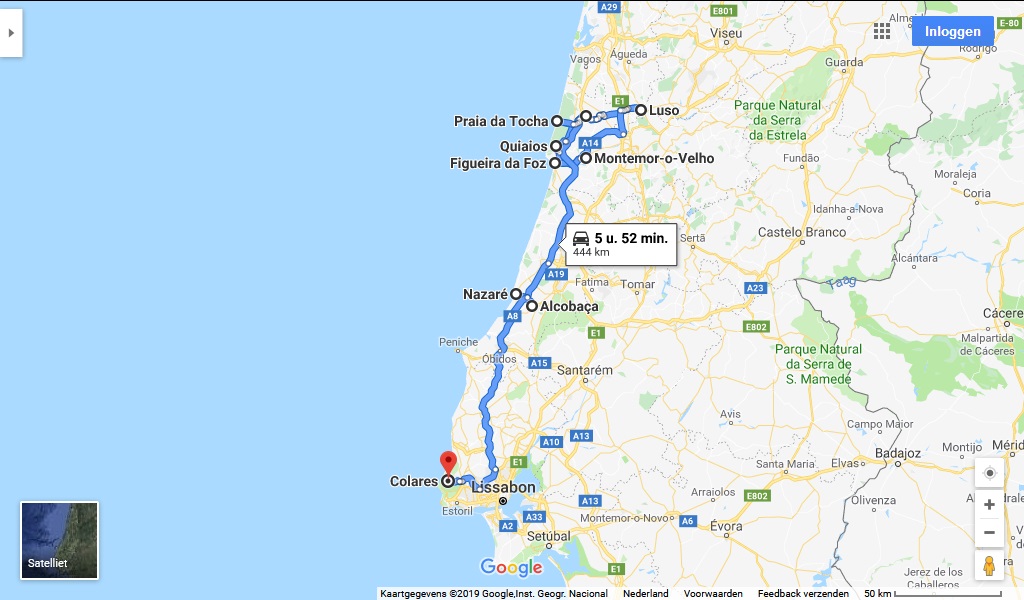 Tweede route door Portugal
